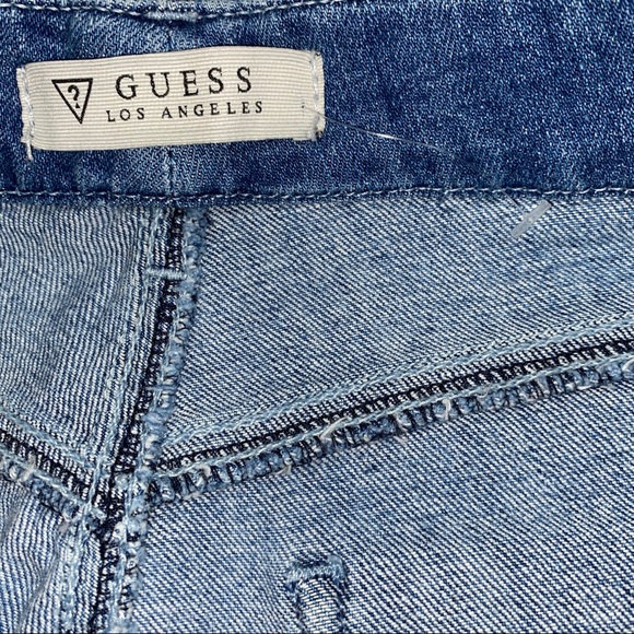 NEW GUESS Patched Denim Skirt 25 - Picture 11 of 16